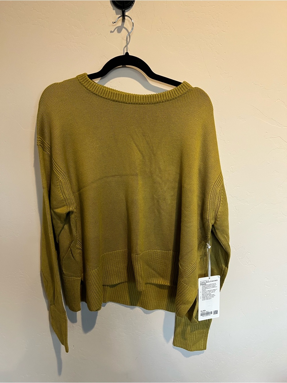 NWT lululemon Cashlu Boxy Crewneck Sweater Artifact Gold XL/XXL